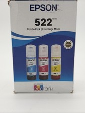 EPSON 522 EcoTank Ink Ultra-high Capacity Bottle Color Combo Pack - Sealed