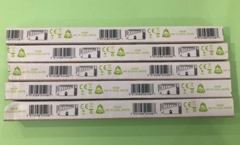 5 x BELL 6 Watt 9"" 6w COOL White T5 Fluorescent Tube caravan emergency 4000K