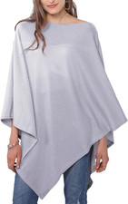 Versatile Women's Poncho Shawl Wrap Soft Lightweight Knitted Cape Scarf for Spri