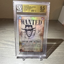 Bandai One Piece OP13-119 Portgas D Ace Wanted Poster SP Foil JP BGS 9.5