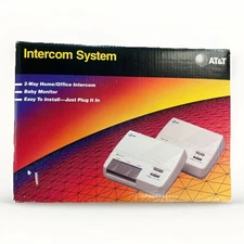 AT&T  2-Way Intercom Unit Plug and Play 3 Channel Baby Monitor FREE SHIPPING NOS