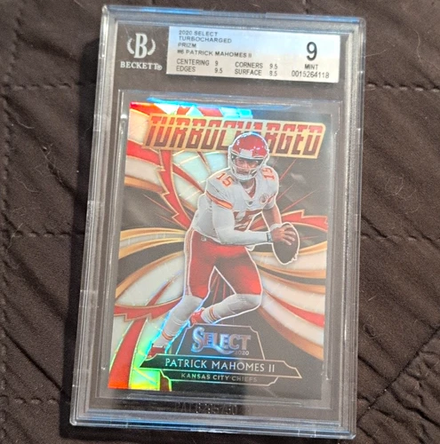 Panini 2020 Select Patrick Mahomes II Chiefs Turbocharged Prizm #T6 BGS 9