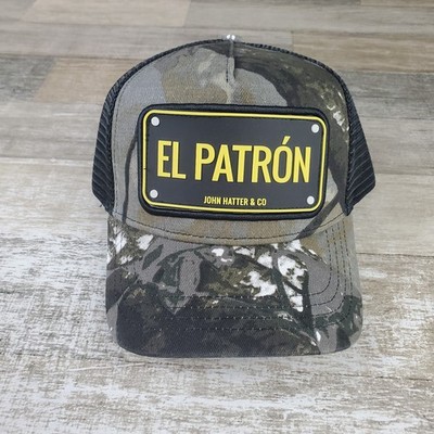 John Hatter & Co El Patron Camo Trucker Hat Adjustable Snapback Cap Mesh NWT