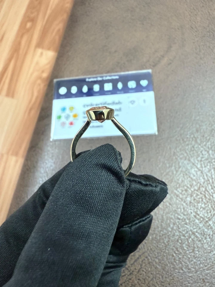 3.00 CT Cushion Lab Grown Diamond IGI Certified with 14 KT Gold Fancy Vivid Pink - Image 4 of 4