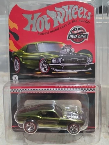 1/64 HOT WHEELS CAR RLC REDLINE CLUB REAL RIDERS MUSTANG BOSS HOSS GREEN