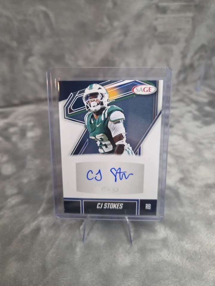 CJ Stokes 2025 SAGE Low Series Autograph Purple  #A-CJS Auto Charlotte