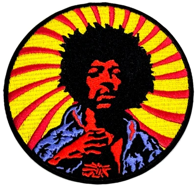 Jimi Hendrix Patch [100% Embroidered Sew-On or Iron-On] Classic Rock Memorabilia