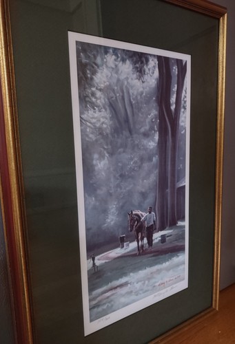 Anthony M. Alonso Signed Limited Edition Numbered Print 1982 Matted Framed