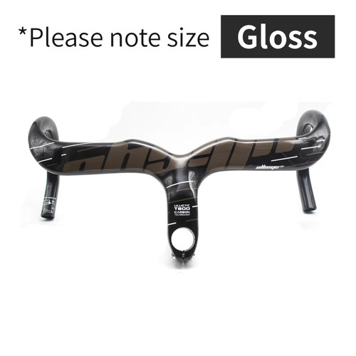 Drop Bar Integrated Carbon Road Bicycle Handlebar 28.6mm Internal Routing - Picture 20 of 44