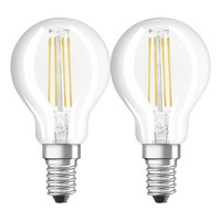 2 X Osram Led Filament Lampen Tropfen P45 4W = 40W E14 Klar 470Lm Warmweiß 2700K