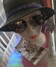 Lipsy Of London D - frame Mirrored Women Sunglasses With Pearl Trims BNWT RRP£35