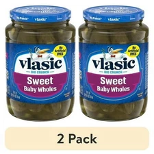 (2 Pack) Sweet Baby Whole Pickles, 24 Fl. Oz