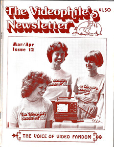 10 issues THE VIDEOPHILE'S NEWSLETTER magazine 1970s - The Voice Of Video Fandom