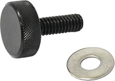HardDrive Knurled Seat Knob 1/4-20 Black for V-Twin Motorcycles