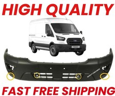 FORD TRANSIT 2019 ON MK8 FRONT BUMPER WITH SENSORS HOLES TEXTURED 