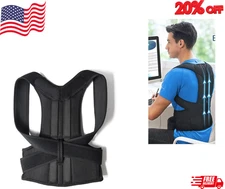 Adjustable Posture Corrector Low Back Support Shoulder Brace Belt for Men Women