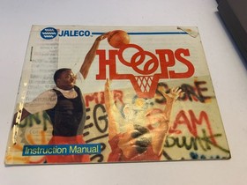 Hoops Basketball Nintendo NES Game Cartridge W/ Manual & Sleeve Vintage