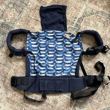 Tula Toddler Ergonomic Adjustable Carrier Navy Blue Whale Print Gender Neutral