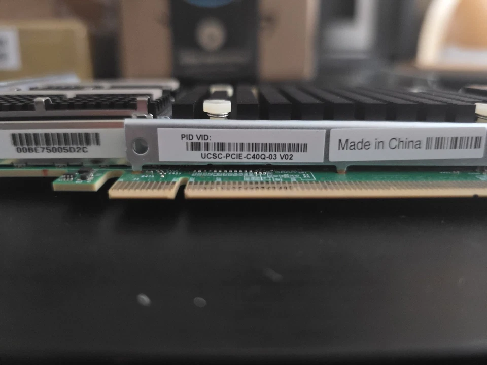 Cisco UCSC-PCIE-C40Q-03 Virtual Interface Card 2-Port 40Gb QSFP+ CNA w RDMA - Image 3 of 3