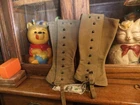 WWII US army Leggings Size 2R Spats Gaiters military Uniform 1942 Date WW2 USGI