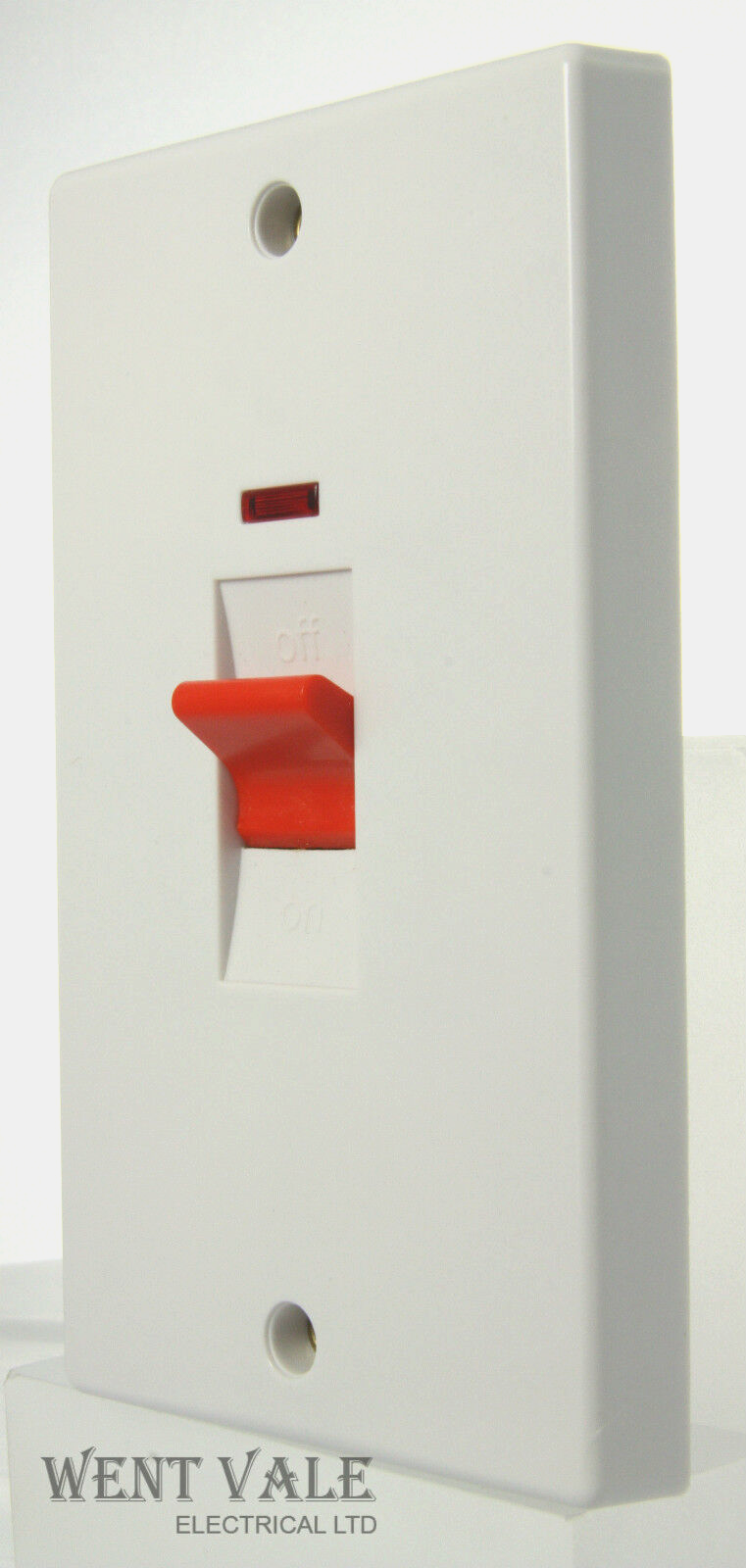 Schneider Ultimate Slimline - GU4021 - 50a Double Pole Switch & Neon New