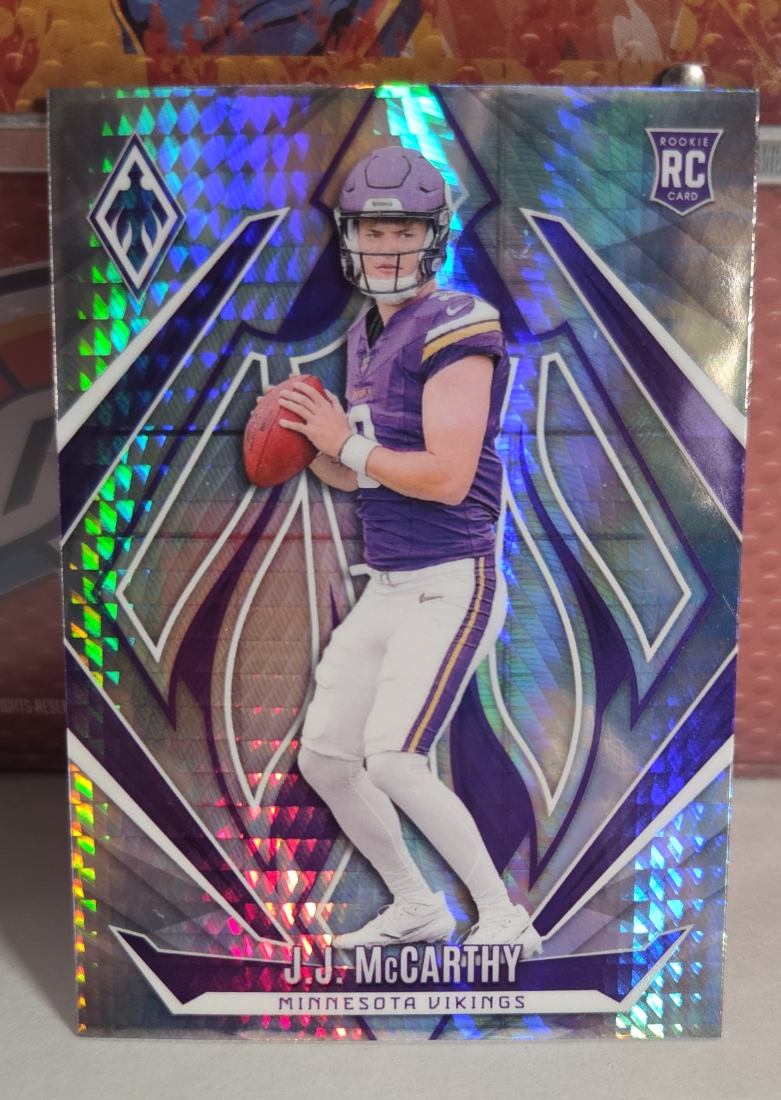 2024 Panini Phoenix - Rookies J.J. McCarthy #185 Hyper (RC)