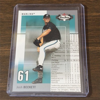 2003 Fleer Box Score - Josh Beckett #7 Florida Marlins