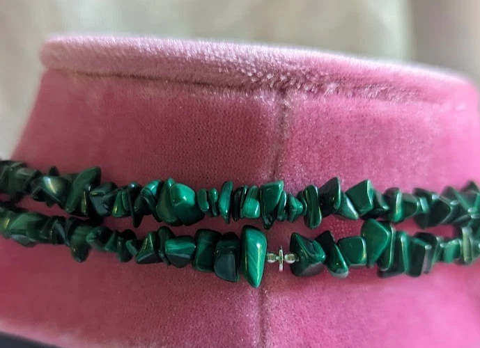 Collar de malaquita genuina Mine Finds By Jay King 60" Foto 4 de 4