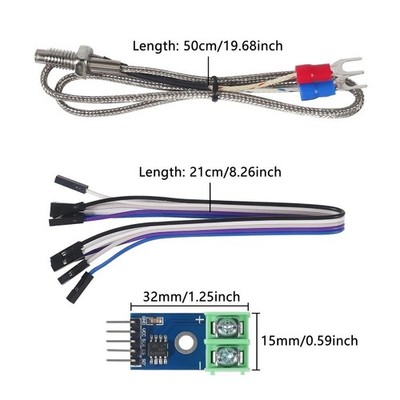 MAX6675 Cold Junction Kompensationsmodul mit K-Sonde 0C bis 1024C Bereich