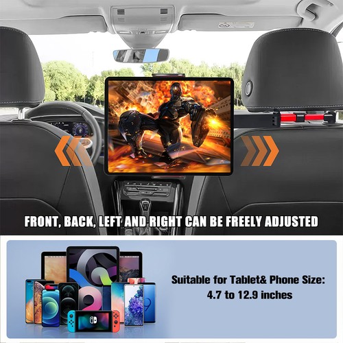 360° TABLET HALTER AUTO HALTERUNG KFZ KOPFSTÜTZE RÜCKSITZ IPAD GALAYX UNIVERSAL - Bild 12 von 16