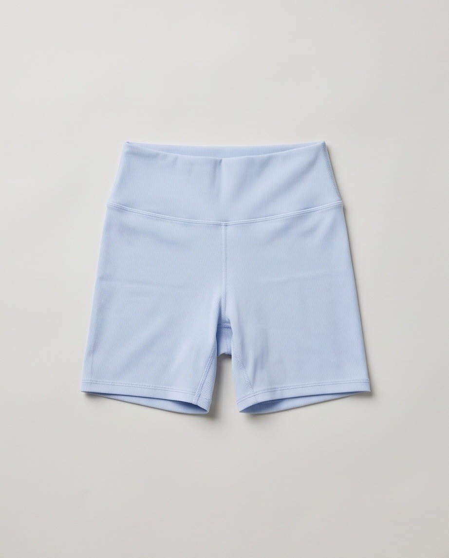 WILO The Label Womens Biker Shorts Blue High Waist Yoga Gym Size L