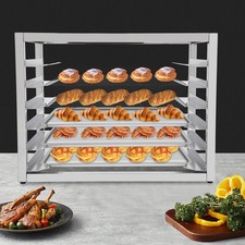 6 tire End Load Half Height Bakery Bun Dough Baking Sheet Pan Rack Commercial