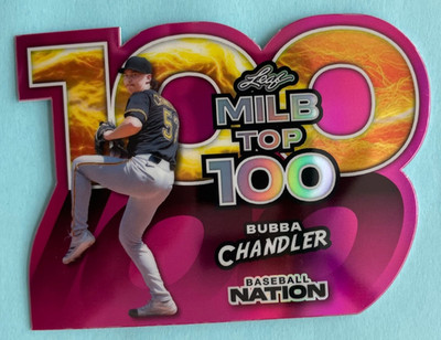 2025 Leaf Baseball Nation MiLB Top 100 /6 #MB-12 Bubba Chandler