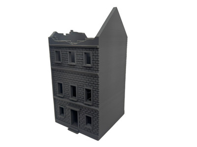 28mm Destroyed House Ruin - Destroyed Wargaming Building Tabletop Terrain