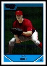 Karl Bolt 2007 Bowman Draft Picks & Prospects #BDPP2 Phillies MLB READ FREE SHIP