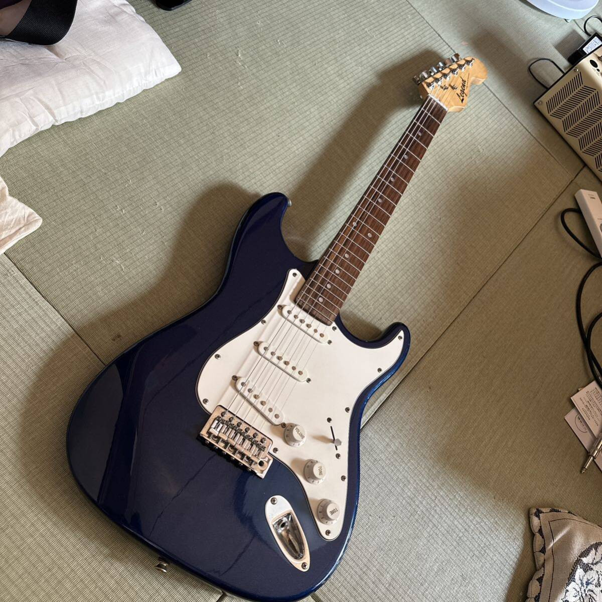Legend Stratoblue Electric Guitar - Easy Play, Minor Scratch