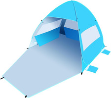 Beach Tent, UPF 50 Pop up Beach Tent Fits 2 Person, Windproof Beach Tent Sun Sh