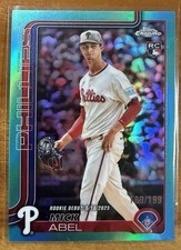 2025 Topps Chrome Update Aqua Refractor #USC87 Mick Abel RC  /199 Phillies
