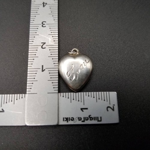 Joyería de Corazón Dulce de Colección Segunda Guerra Mundial Simple Plata 925 Dije Colgante Nombre de Cabeza - Imagen 5 de 10