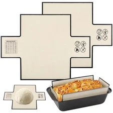 2pcs Silicone Bread Pan Liners Nonstick Reusable Baking Mats for Loaf Pans