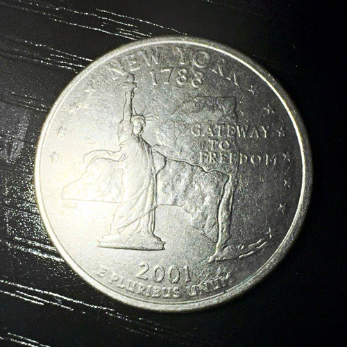 2001-D New York State Quarter “Gateway to freedom”