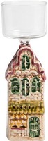 Clayre & Eef 6GL5475 Teelichthalter Silberfarben Rot 5X5X12 Cm