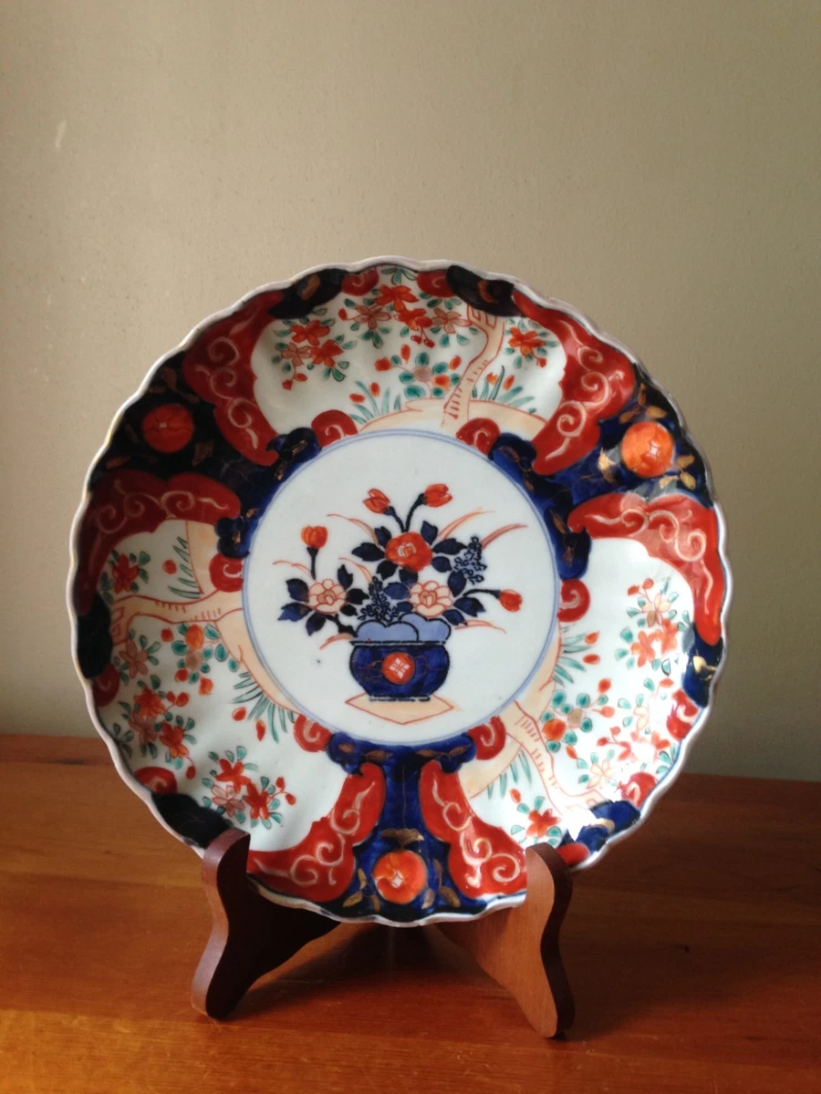 Multi-Color Antique Original 1850-1899 Antique Japanese Plates for