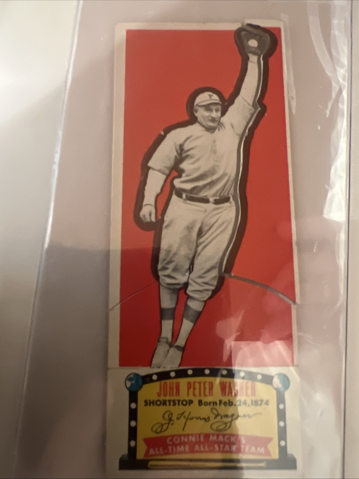 1951 Connie Macks All-Time All-Star Team John Peter Honus Wagner Shortstop HOF view 1
