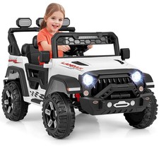 12V Kids Ride On Truck with 2 12V Motors Spring Suspension  Remote Control