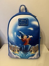 Loungefly Backpack Disney Mickey Mouse Sorcerer Fantasia 80th Brooms Bag BNWT