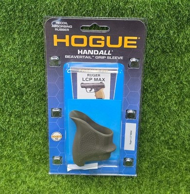 Hogue HandALL Beavertail Rubber Grip Sleeve For Ruger LCP MAX, OD Green - 18131