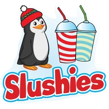 SLUSHIES Concession Decal sign cart trailer stand sticker equipment