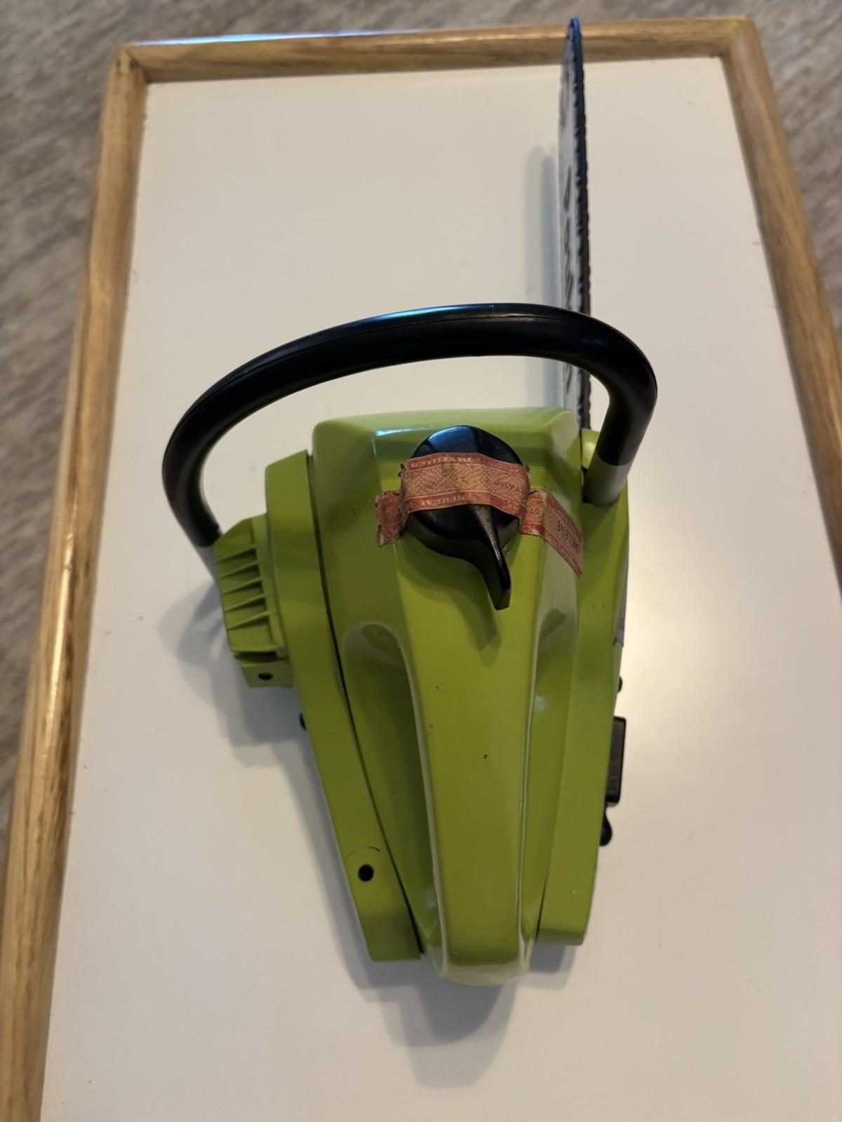 Jim Beam Poulan chainsaw Cool whiskey bottle 1979 Empty