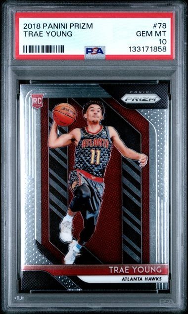 TRAE YOUNG 2018 Panini BASE PRIZM PSA 10 Rookie Card RC #78 GEM MINT NBA Hawks